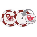 Custom Poker Chip w/ Removable Ball Marker